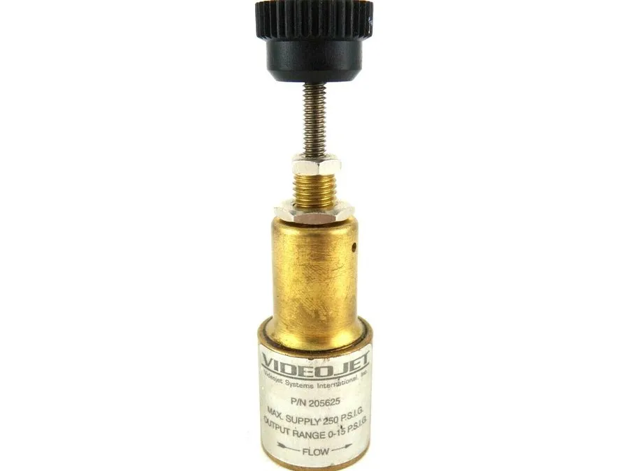 Трубопроводная арматура VideoJet 205625 Pressure Regulator 0-15PSIG Output Range