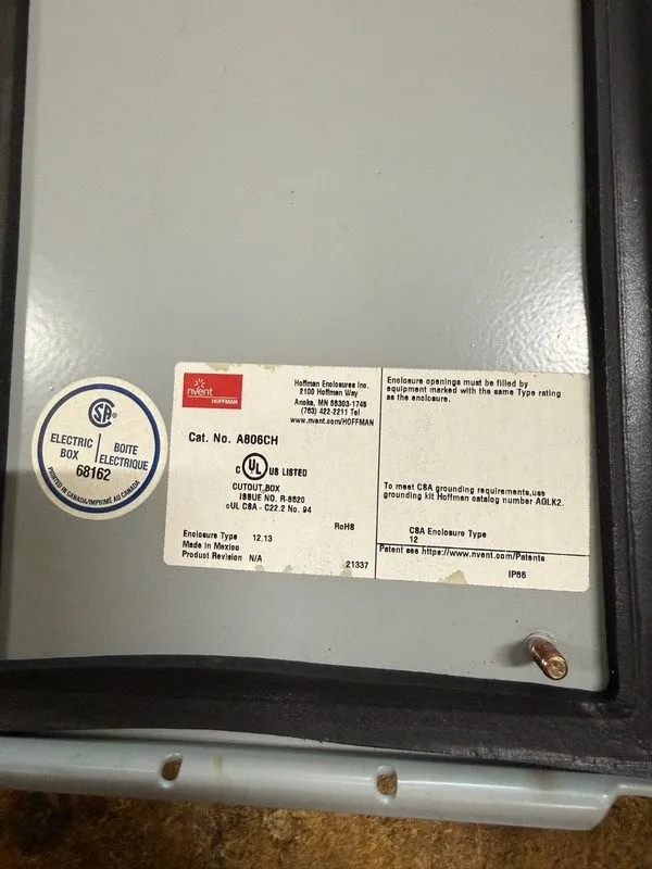 Монтажный шкаф Hoffman A806CH Steel Jic Box Enclosure 4in 8in 6in — фото лота 1