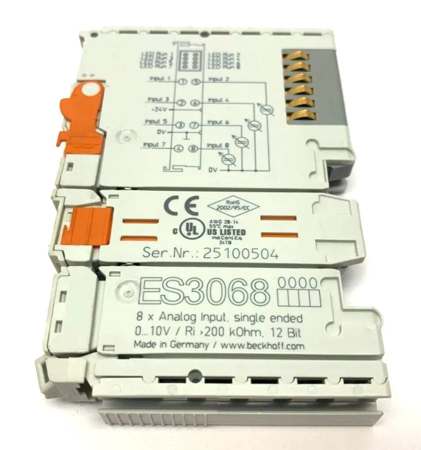 IIoT-устройство Beckhoff ES3068 Single Ended 8x Analog Input 12 Bit 0.10V — фото лота 2