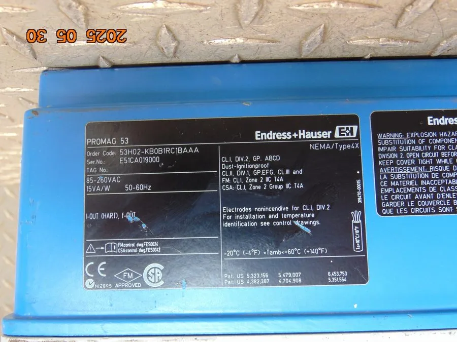 Расходомер ENDRESS+HAUSER 53H02-KB0B1RC1BAAA PROMAG H FLOW METER