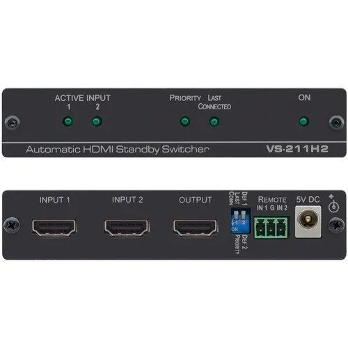 Видеокоммутатор Kramer VS-211H2 2x1 Automatic 4k HDMI Standby Switcher — фото лота 2