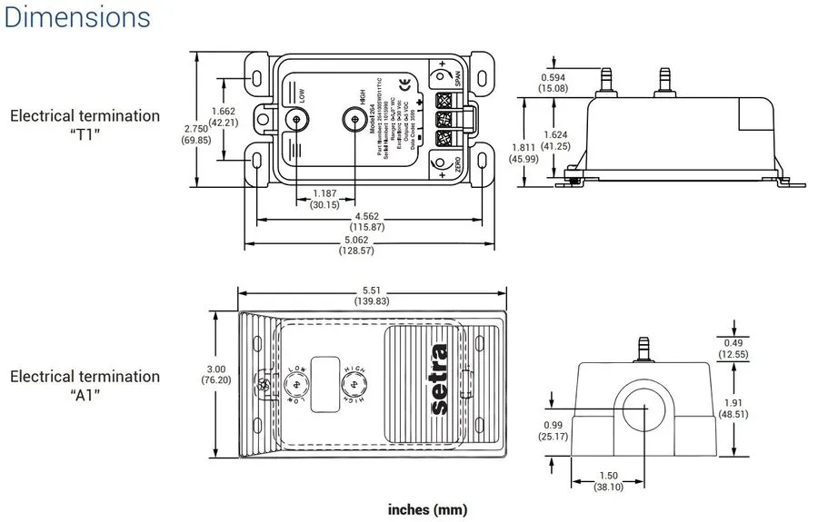 Датчик давления Setra Systems 2641R25WD11T1C Differential Pressure Transmitter 0