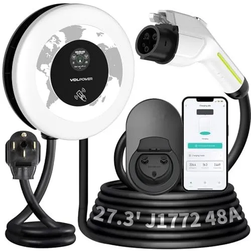Аккумулятор Level 2 EV Charger, 11.5KW /50A Fast White-50A/11.5KW — фото лота 1