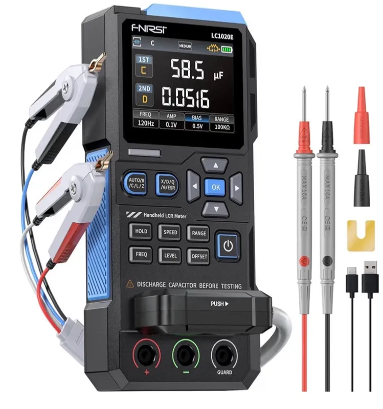 Тестер LC1020E 100kHz LCR Meter, 19,999 Counts Resistor Inductor Capacitor Teste