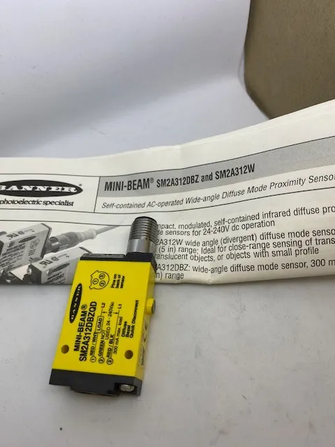Фотоэлектрический датчик Banner SM2A312DBZQD Mini Beam Photoelectric Sensor — фото лота 1