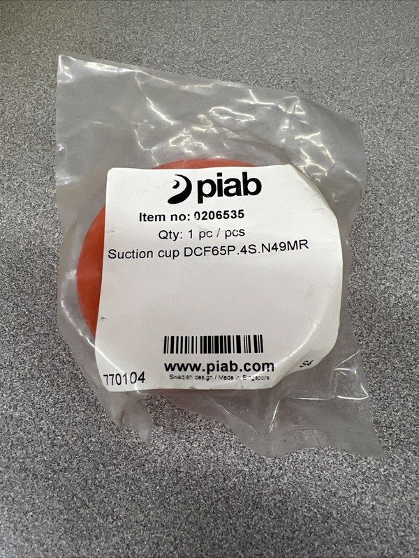 Вакуумная присоска PIAB 020535 DCF65P.4S.N49MR SUCTION CUP WITH MESH FILTER