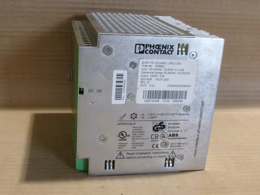 Блок питания Phoenix Contact QUINT-PS-100-240AC/24DC/20A DC Power Supply 24VDC 2