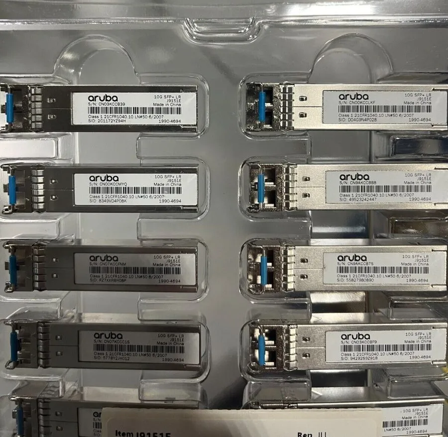 Трансивер Aruba J9151E 10G SFP+ LC LR Transceiver, LR 1310nm 10km SMF XCVR (1990