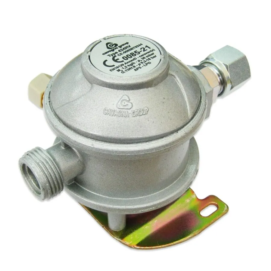Трубопроводная арматура 30mbar LPG Pressure Regulator Bulkhead 10mm 180°