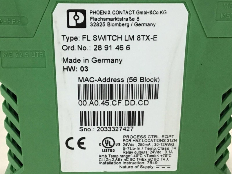 Фото лота FL-SWITCH-LM-8TX-E от продавца №61352