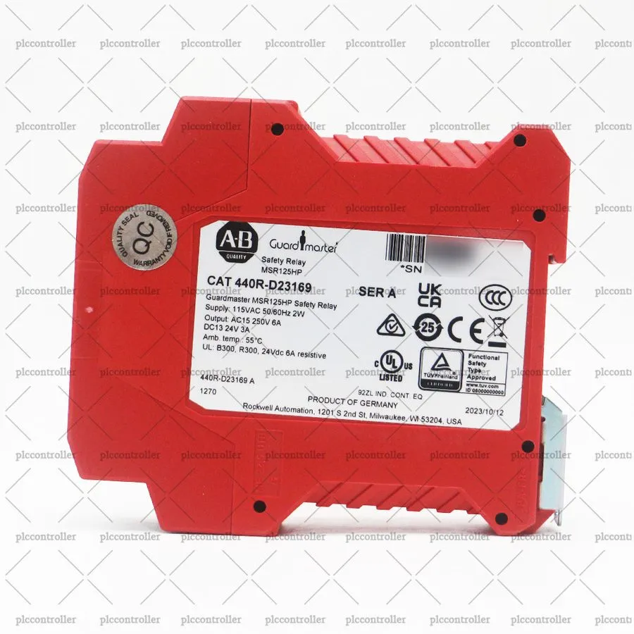 Реле безопасности ALLEN-BRADLEY 440R-D23169 MSR125HP SAFETY RELAY 115VAC 2NO