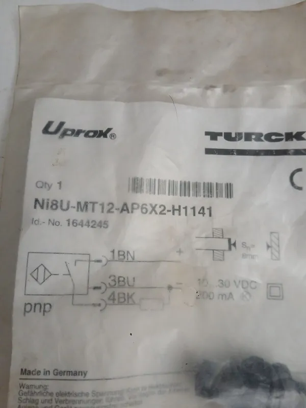Датчик приближения Turck NI8U-MT12-AP6X2-H1141 Proximity Inductive Sensor -Facto — фото лота 1
