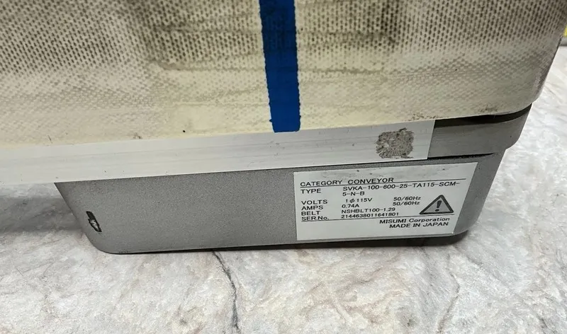Конвейер MiSUMi SVKA-100-600-25-TA115-SCM-5-N-B FLAT Belt Conveyor MOTOR USM425  — фото лота 1