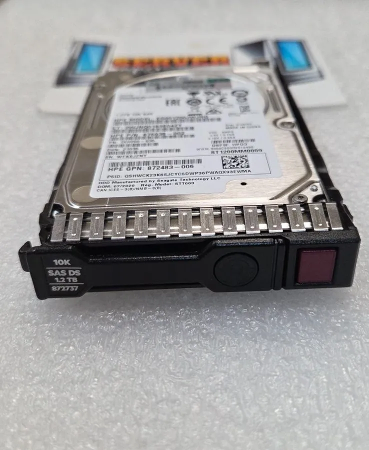Жёсткий диск HP 872737-001 1.2TB 10K SAS SFF SC 2.5 12G HDD Hard Disc Drive — фото лота 1
