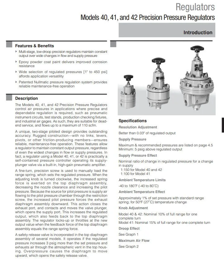 Трубопроводная арматура SIEMENS 41-100 PRESSURE REGULATOR