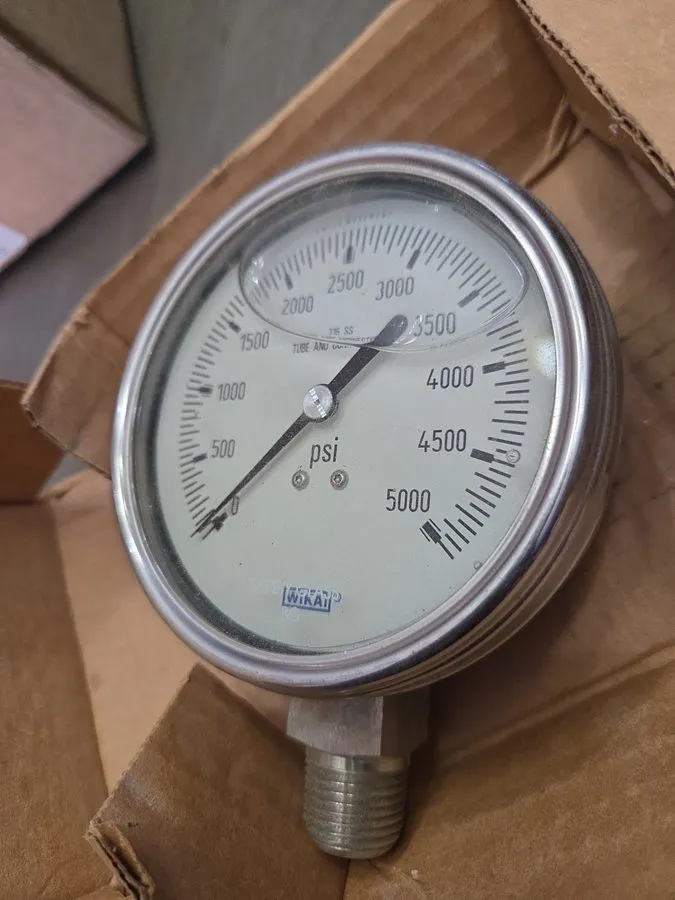 Трубопроводная арматура Wika 9832721 Analog 5000 PSI 1/2" NPT Bottom Entry Posit — фото лота 1