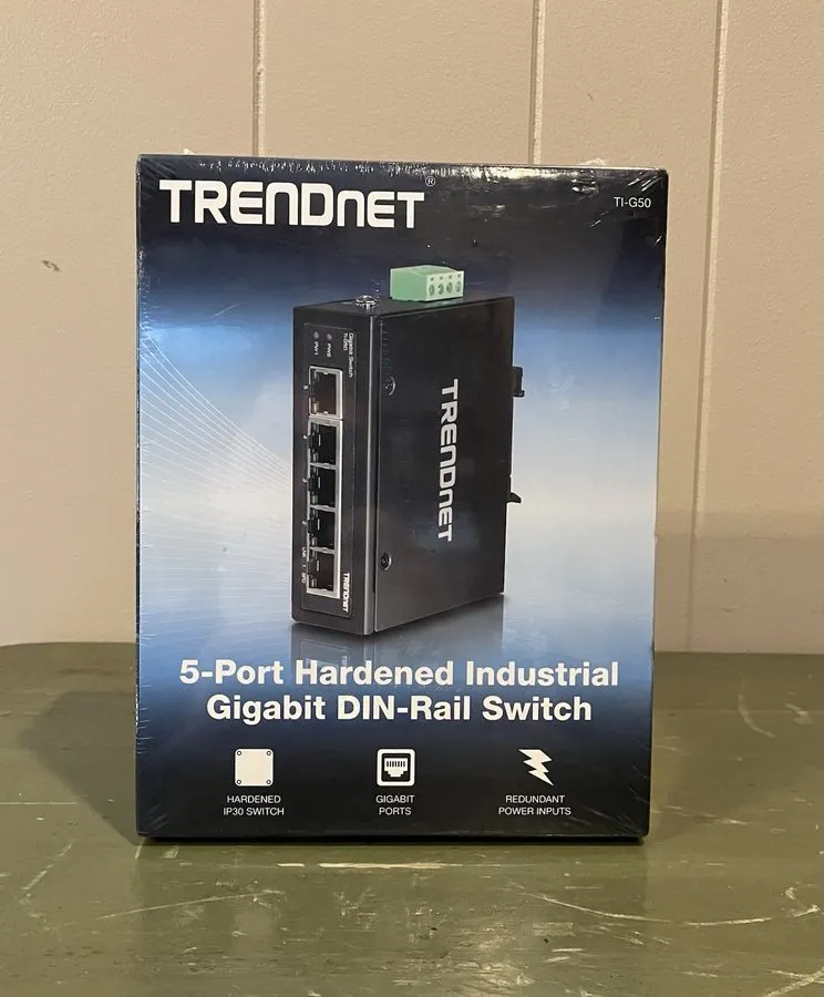 Коммутатор TRENDnet TI-G50 5-Port Hardened Industrial Gigabit DIN-Rail Switch 12