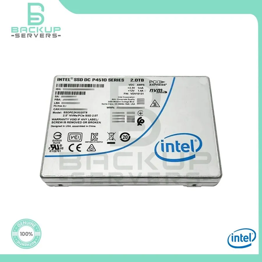 SSD-накопитель Intel P4510 2TB PCIe Gen3 x4 NVMe U.2 2.5" Enterprise SSD SSDPE2K