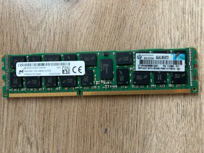 Модуль памяти Micron 16GB 2Rx4 PC3-14900R-13-13-E2 ECC Reg Server Ram