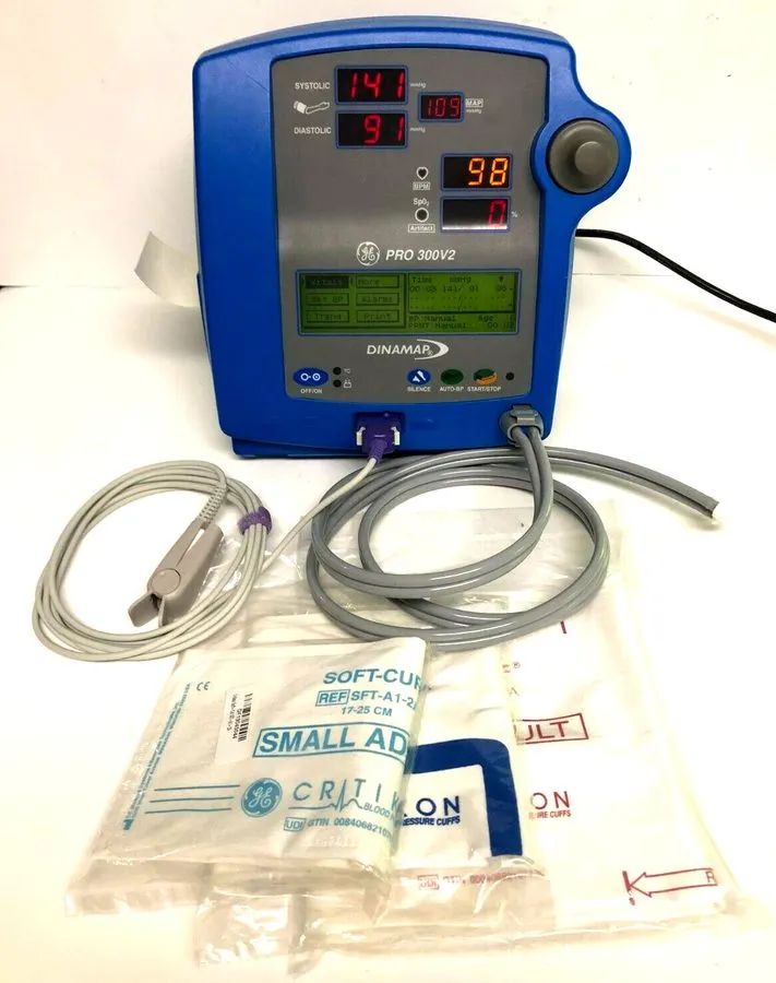 Датчик SpO2 GE Dinamap Pro300 Vital Signs Monitor Blood Pressure NIBP BP Printer — фото лота 2