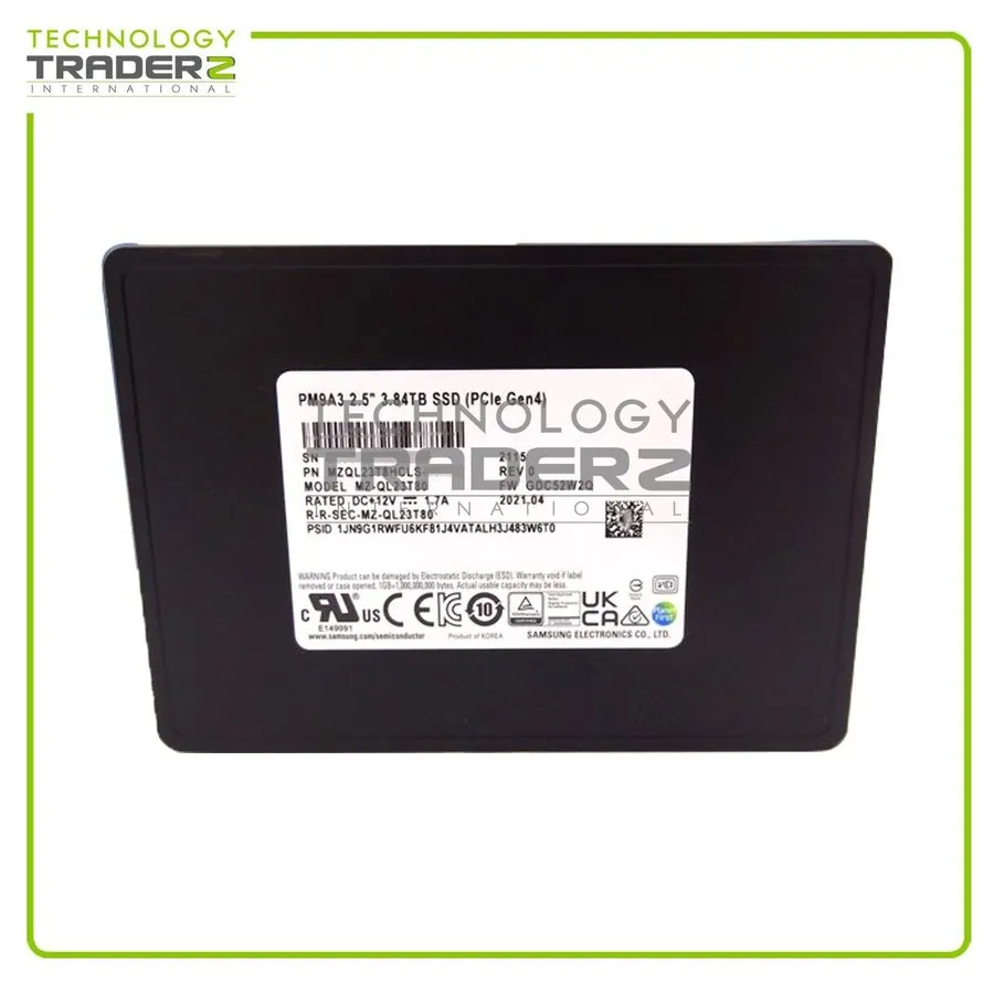 SSD-накопитель MZ-QL23T80 Samsung PM9A3 Series 3.84TB PCI-E NVMe U.2 2.5 SSD MZQ