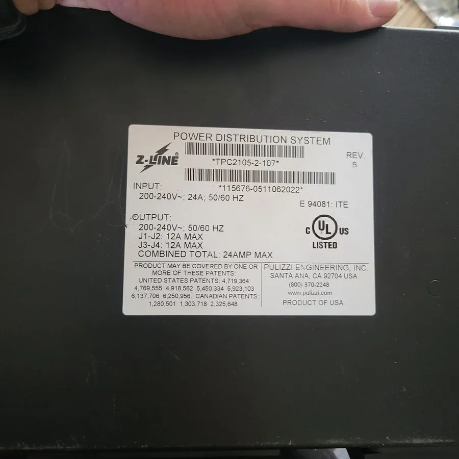 Блок розеток PDU APC AP9571A Rack PDU, Basic, 1U, 30A, 208V, L6-30P Input, C13 O