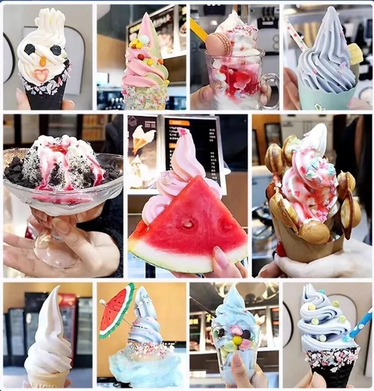 Оборудование для общепита 3 Flavor Soft Ice Cream Machine Commercial Soft Serve  — фото лота 4