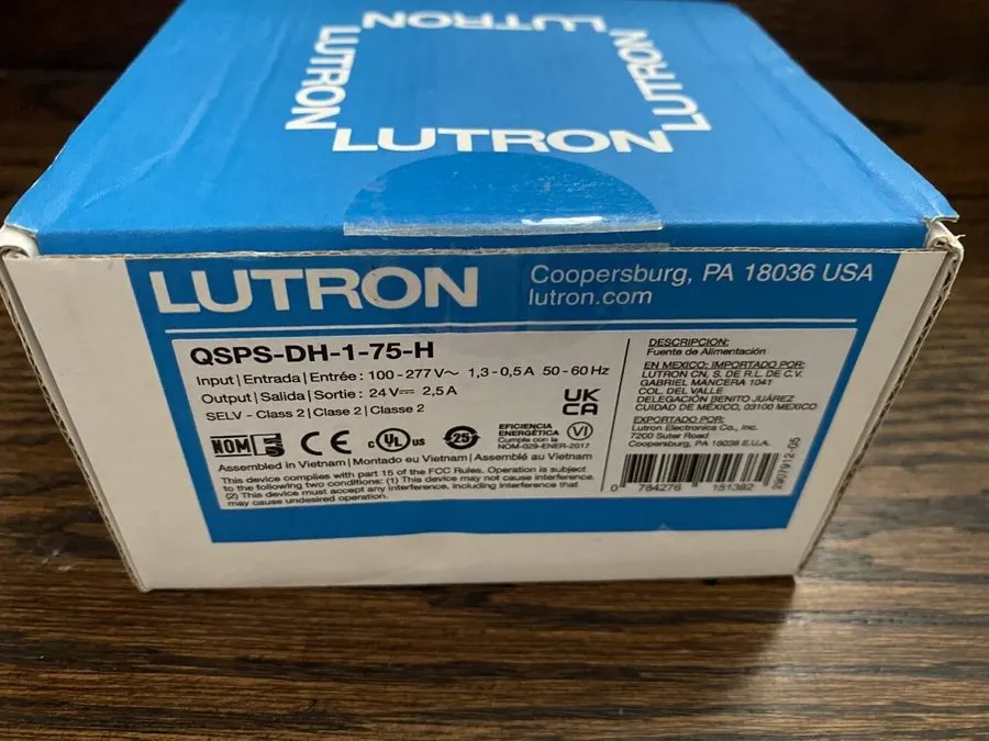 Блок питания Lutron QSPS-DH-1-75-H QS Link Power Supply 75 PDU DIN Rail