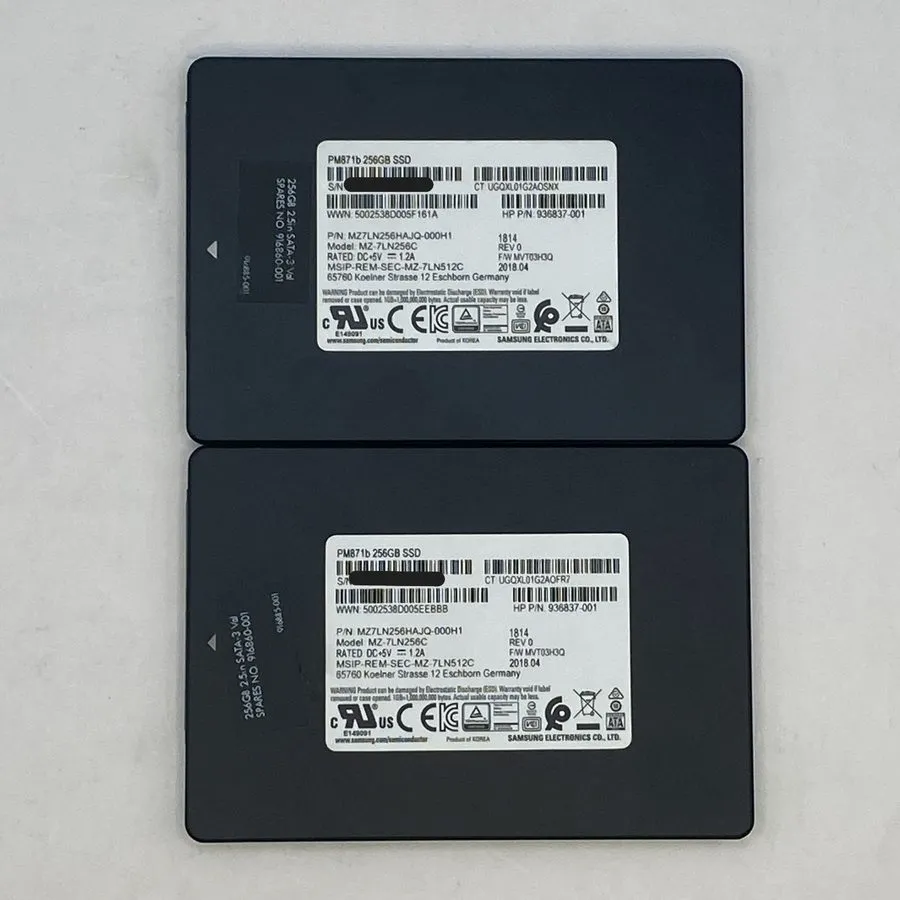 SSD-накопитель Mixed Samsung PM871b 256GB Solid State Drive SATA 2.5" MZ-7LN256C