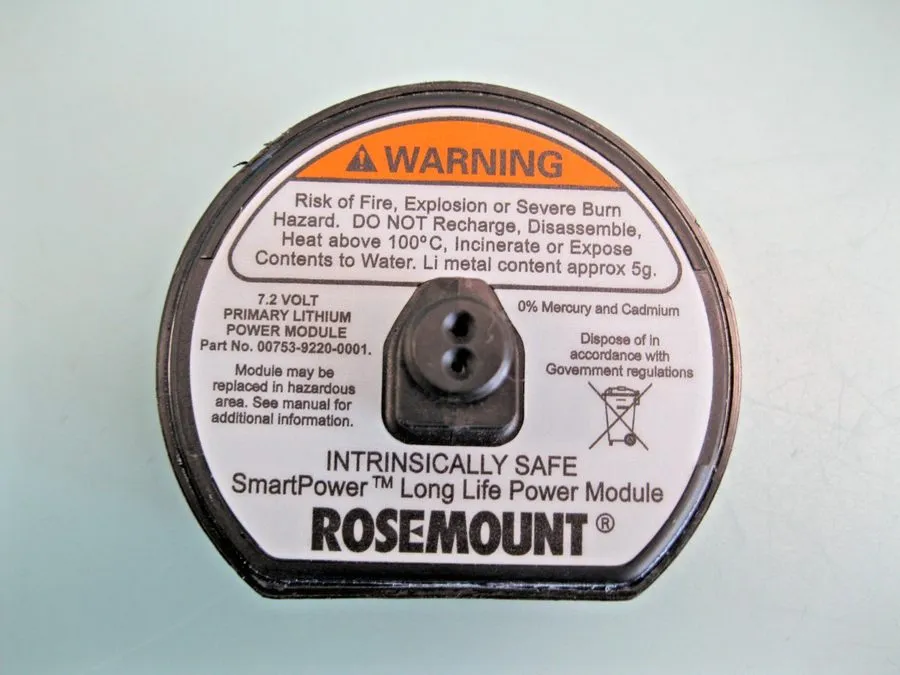 Датчик Rosemount Battery 00753-9220-0001 7.2 VOLT LITHIUM Battery Power Module