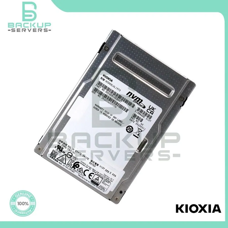 SSD-накопитель Kioxia CD6 KCD6XLUL15T3 15.36TB PCIe Gen 4.0 X4 8GB/s 1DWPD U.2 N
