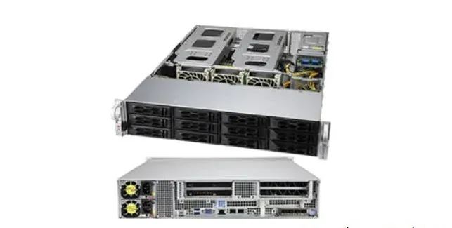 Сервер ✅ & Full Wrty*Supermicro SSG-6129P-ACR12N4G 2U 12-Bay GPU w/X11DPD-M25Ser
