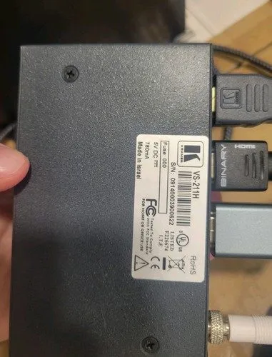 Видеокоммутатор Kramer Automatic HDMI Standby Switcher VS-211H (43.25-279-13) — фото лота 1