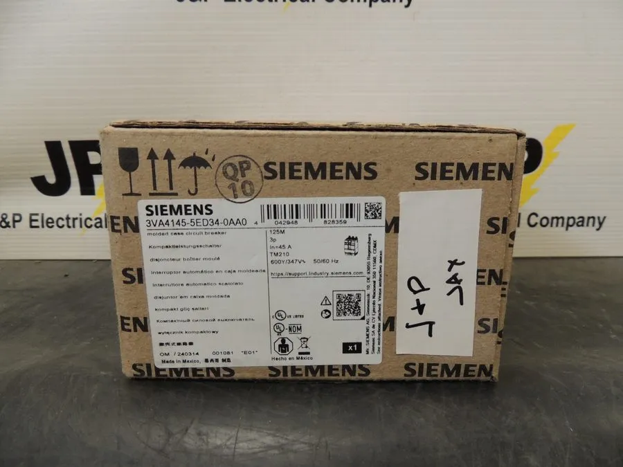 Автоматический выключатель Siemens 3VA4145-5ED34-0AA0 3p 45a 35 Circuit Breaker