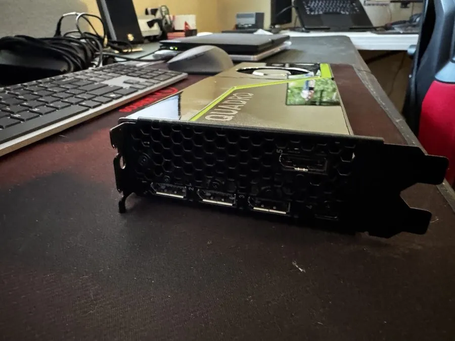 Вентилятор NVIDIA Quadro RTX 8000 48GB GDDR6 Active Blower GPU HPE P11095-001 — фото лота 2