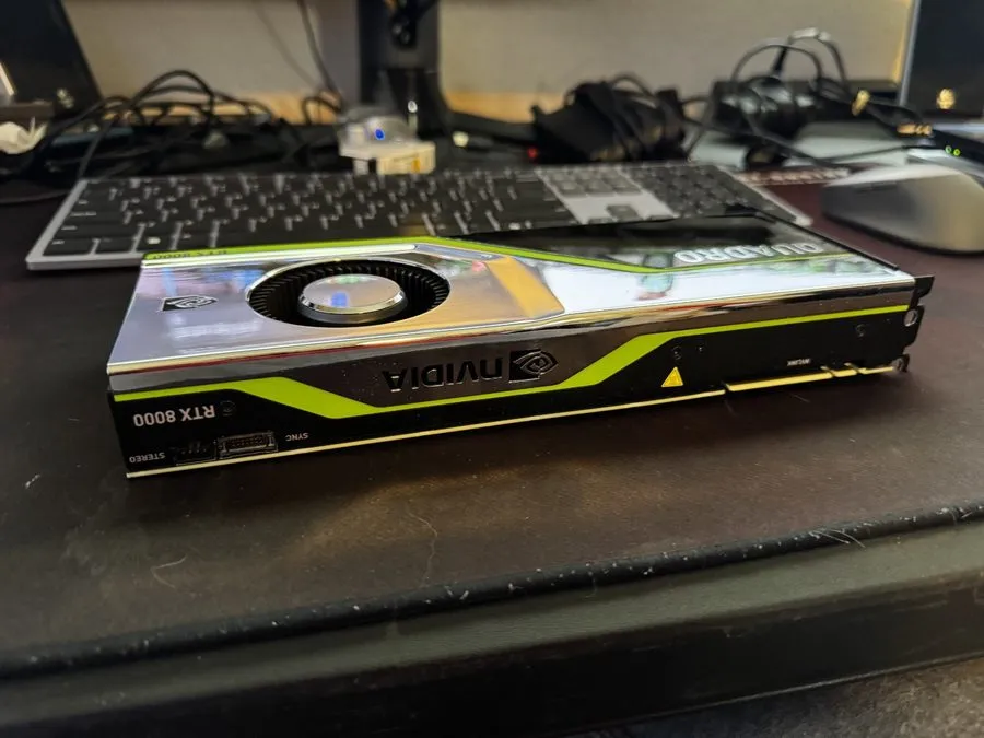 Вентилятор NVIDIA Quadro RTX 8000 48GB GDDR6 Active Blower GPU HPE P11095-001 — фото лота 4