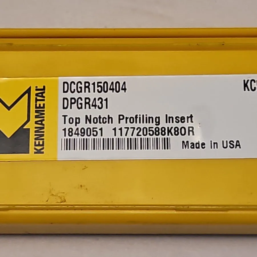 Режущий инструмент Kennametal 4 Profiling Insert: DPGR431 KC5010, Carbide LOT107