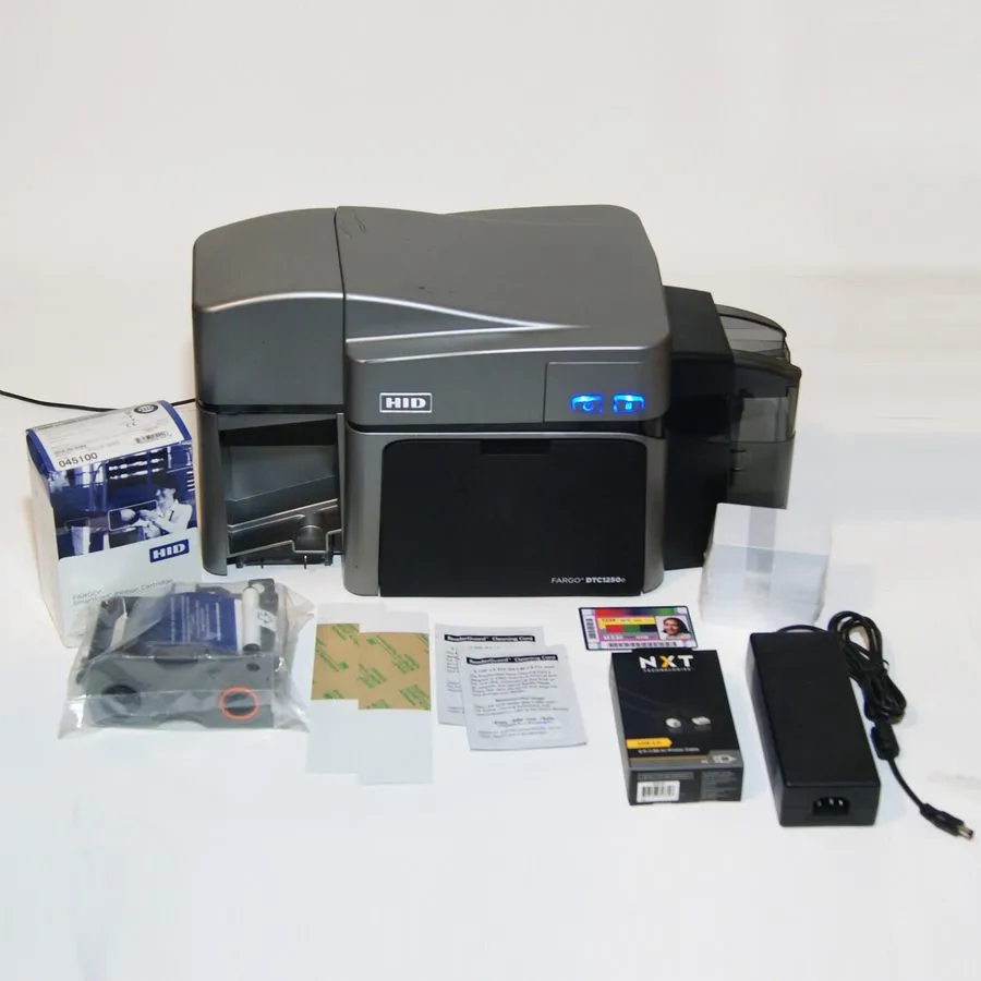 Принтер этикеток Fargo DTC1250e Dual Sided ID Card Printer & Complete Supplies P