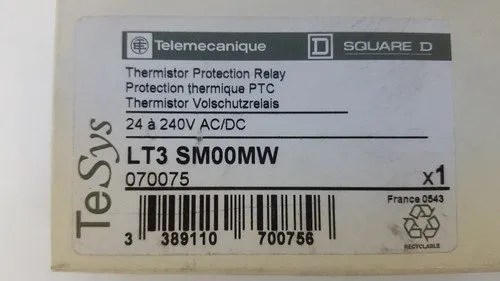 Реле защиты Telemecanique TeSys LT3SM00MW Thermistor Protection Relay — фото лота 1
