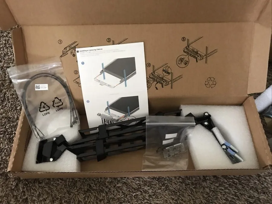 Стойка/шкаф Dell PowerEdge Mounting Rack Rail Kit RCKRL,CMA,SPR,1U DP/N 0TYYJN