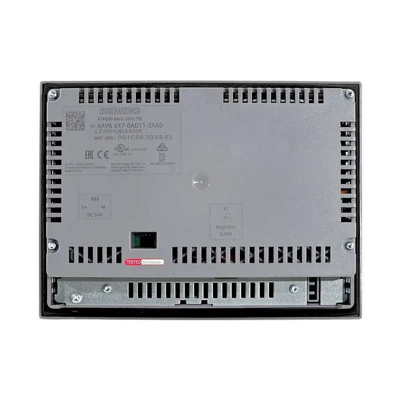 Панель оператора 6AV6647-0AD11-3AX0 SIEMENS SIMATIC HMI KTP600 BASIC PANEL
