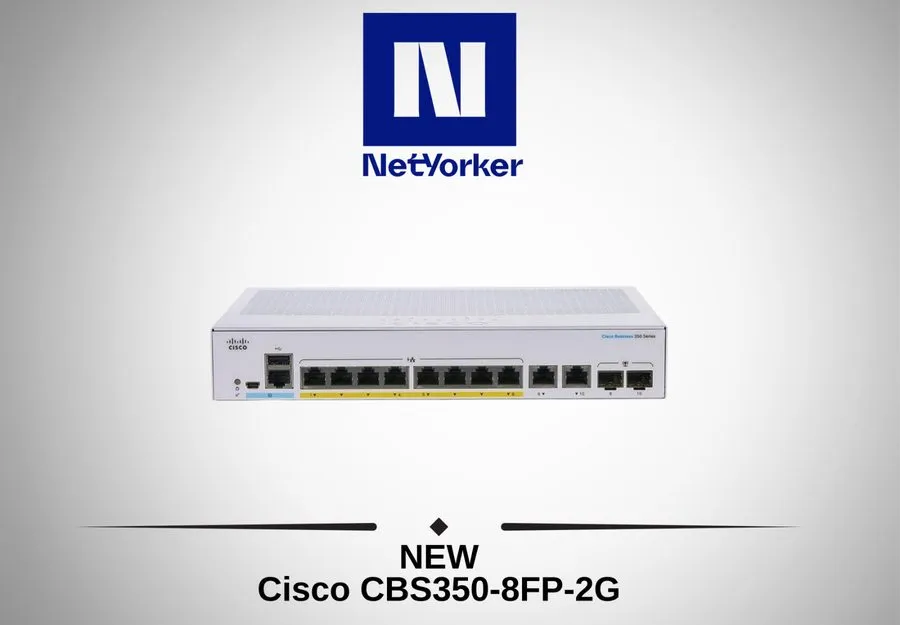 Коммутатор Cisco CBS350-8FP-2G 8-Port Gigabit PoE+ Managed Switch 120W 2x SFP