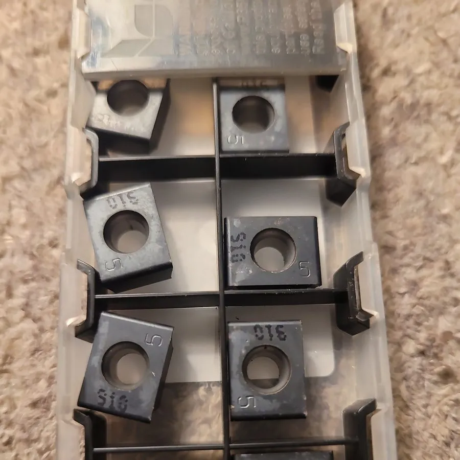 Режущий инструмент Iscar Carbide Insert LNET 125708-TN IC910 Milling Inserts AlT — фото лота 1