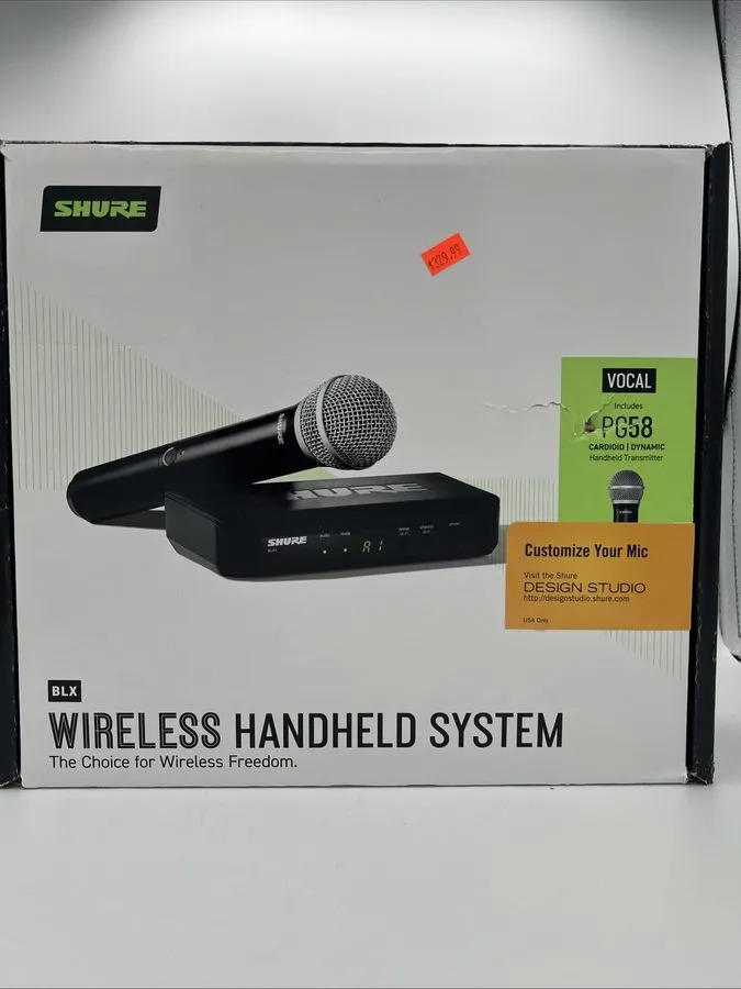Радиосистема Shure BLX24/PG58 Wireless Handheld Microphone System H9 Band (2-pac