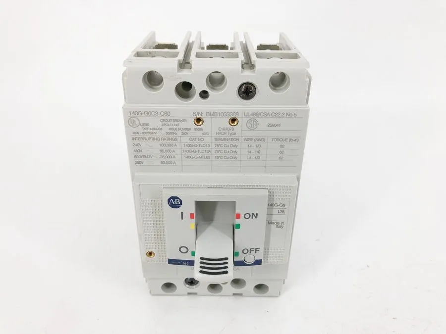 Автоматический выключатель 140G-G6C3-C80 ALLEN BRADLEY Circuit Breaker 80A 3-Pol