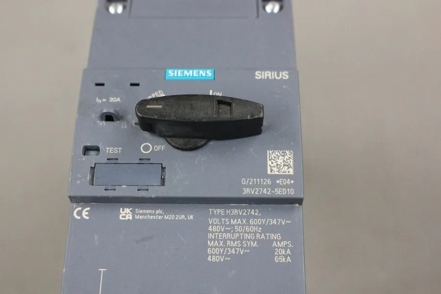 Автоматический выключатель SIEMENS 3RV2742-5ED10 CIRCUIT BREAKER 30A 480V 50/60H