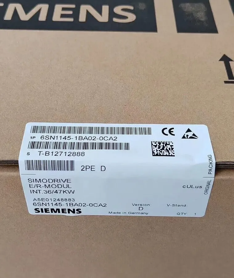 Сервоусилитель Siemens 6SN1145-1BA02-0CA2 SIMODRIVE 611 Infeed Module 36/47kW