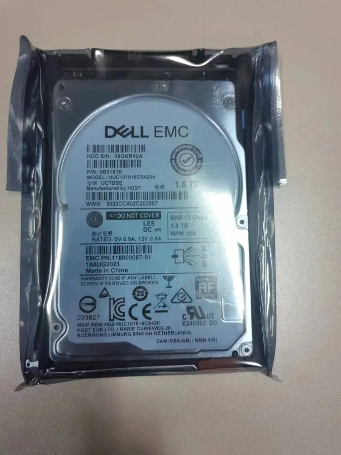 Жёсткий диск EMC UNITY 005051636 1.8TB 10K 12GBps 2.5" SAS HDD 005051633 D3-2S10