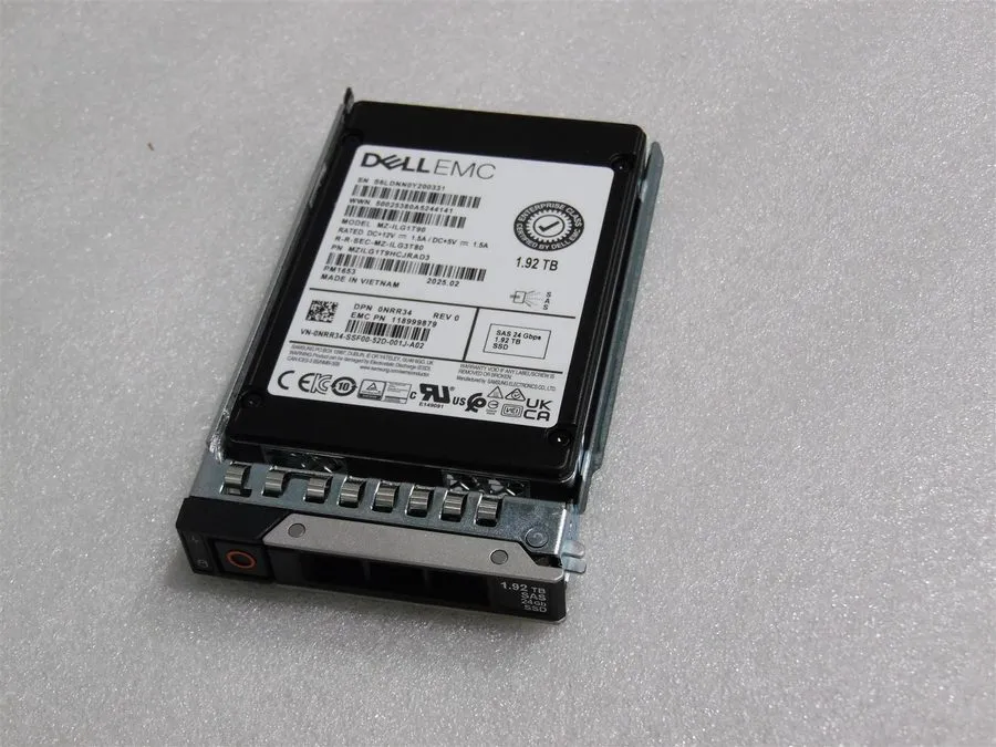 DELL SSD SAS 1.92TB 24 Gbps SERVER POWEREDGE NRR34 MZ-ILG1T90 READ INTENSIVE
