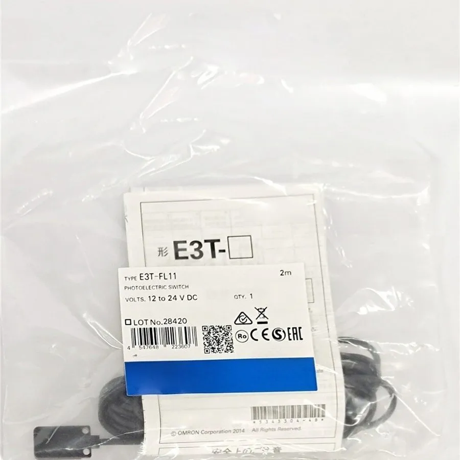 Фотоэлектрический датчик Omron E3T-FL11 2m Ultrathin Photoelectric Switch NPN Se